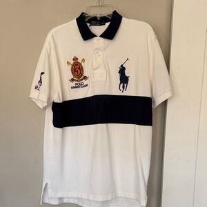 Polo by Ralph Lauren White and Black Men's Polo Shirt